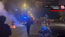 Fransa'da protestocular araçları yaktı
