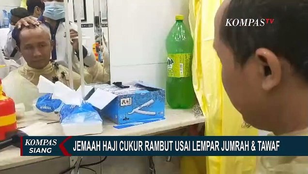 Akhiri Rangkaian Ibadah Haji, Jemaah Haji Indonesia Cukur Rambut Kepala