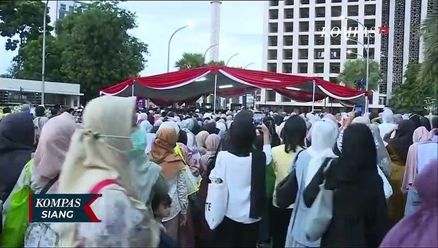 Wapres Ma'ruf Amin dan Ibu Wury Shalat Idul Adha di Masjid Istiqlal