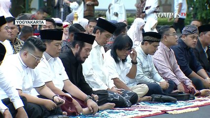 Jokowi dan Bu Iriana Shalat Idul Adha di Yogyakarta, Berbaur dengan Masyarakat