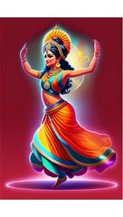 What's the best Indian Traditional Dancer Ai Artmp4