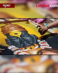 विठ्ठलाची ही रांगोळी तुम्हालाही भूरळ घालेय...एकदा बघाच