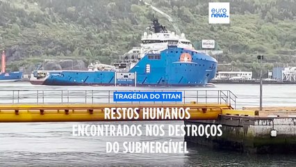 "Restos humanos" encontrados nos destroços do Titan