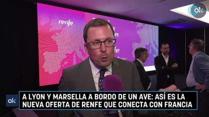 A Lyon y Marsella a bordo de un AVE: así es la nueva oferta de Renfe que conecta con Francia