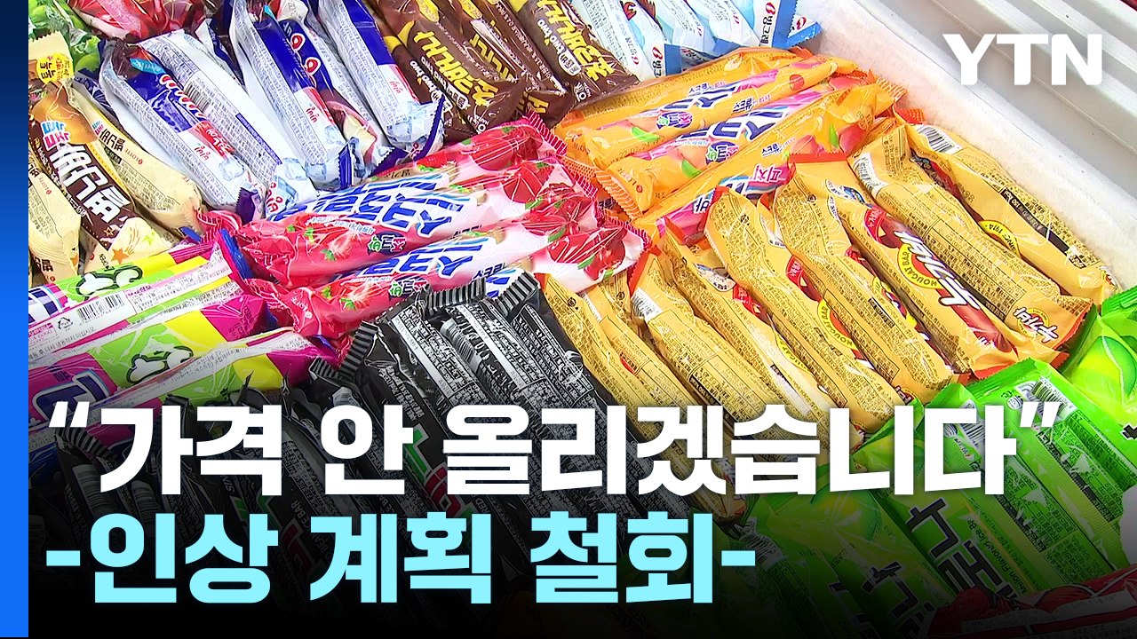 편의점 업계 "아이스크림 가격 인상 계획 철회" / YTN