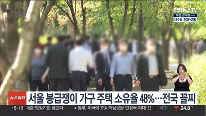 서울 봉급쟁이 가구 주택 소유율 48%…전국 꼴찌