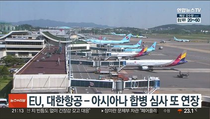 EU, 대한항공-아시아나 합병심사 연장…두 달 가량 결정 지연