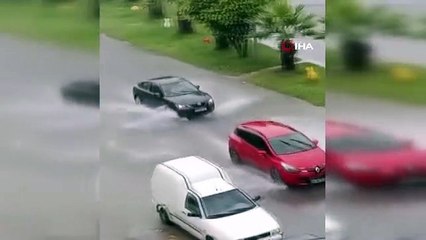 Akçakoca'da Sağanak Yağışlar Su Baskınlarına Neden Oldu