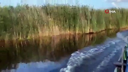 Eber Gölü'nde masalsı görüntüler