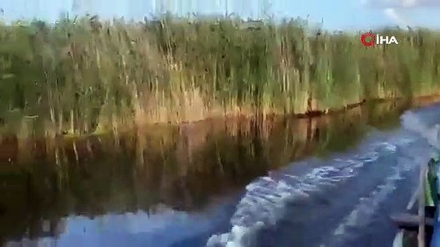 Eber Gölü'nde masalsı görüntüler