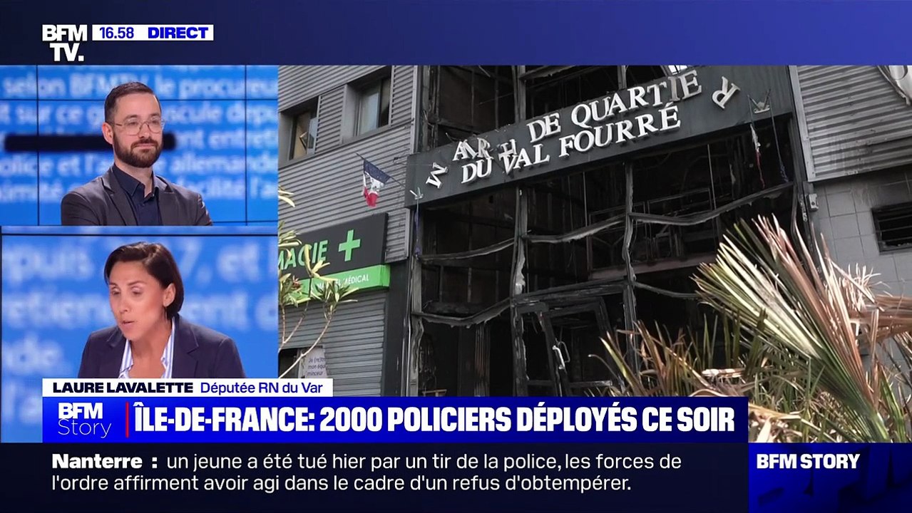 Clash entre Laure Lavalette et David Guiraud sur BFMTV après la mort de Nahel