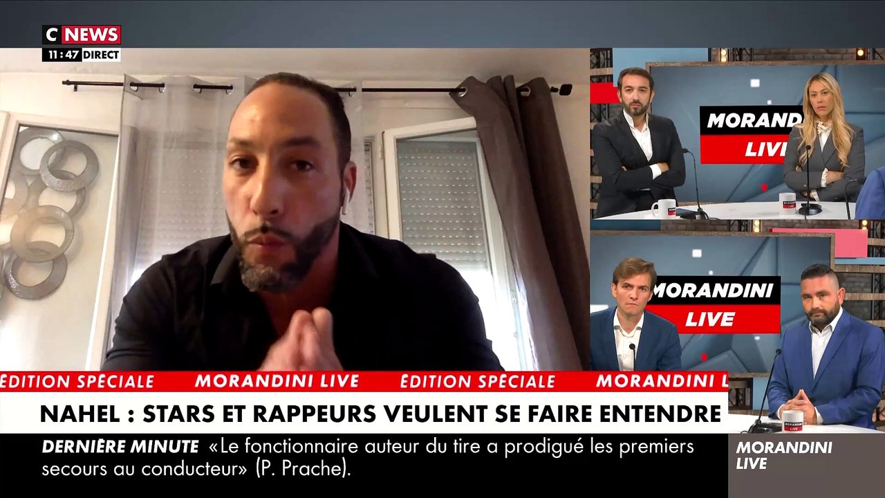 Nahel - Regardez le message d’apaisement du rappeur Kaotik747 dans "Morandini Live": "A tous les mecs des quartiers, revenez au calme ! Soutenez la famille" - VIDEO