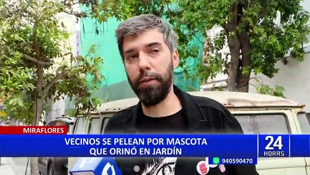 Miraflores: joven denuncia que vecino lo agredió porque su perrita orinó en su jardín