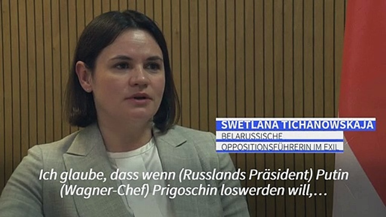 Tichanowskaja: Belarus würde Wagner-Chef jederzeit Putin ausliefern