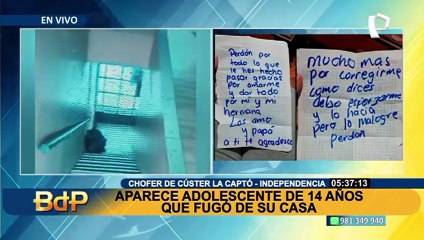 Aparece menor que desapareció en Independencia: sujeto de 48 años habría abusado de ella