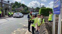 Drybrook School pupils speed check motorists as part of Two Rivers' Junior Wardens programme