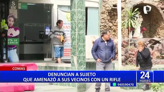 Comas: hombre se aparece en velorio y amenaza a todos con rifle