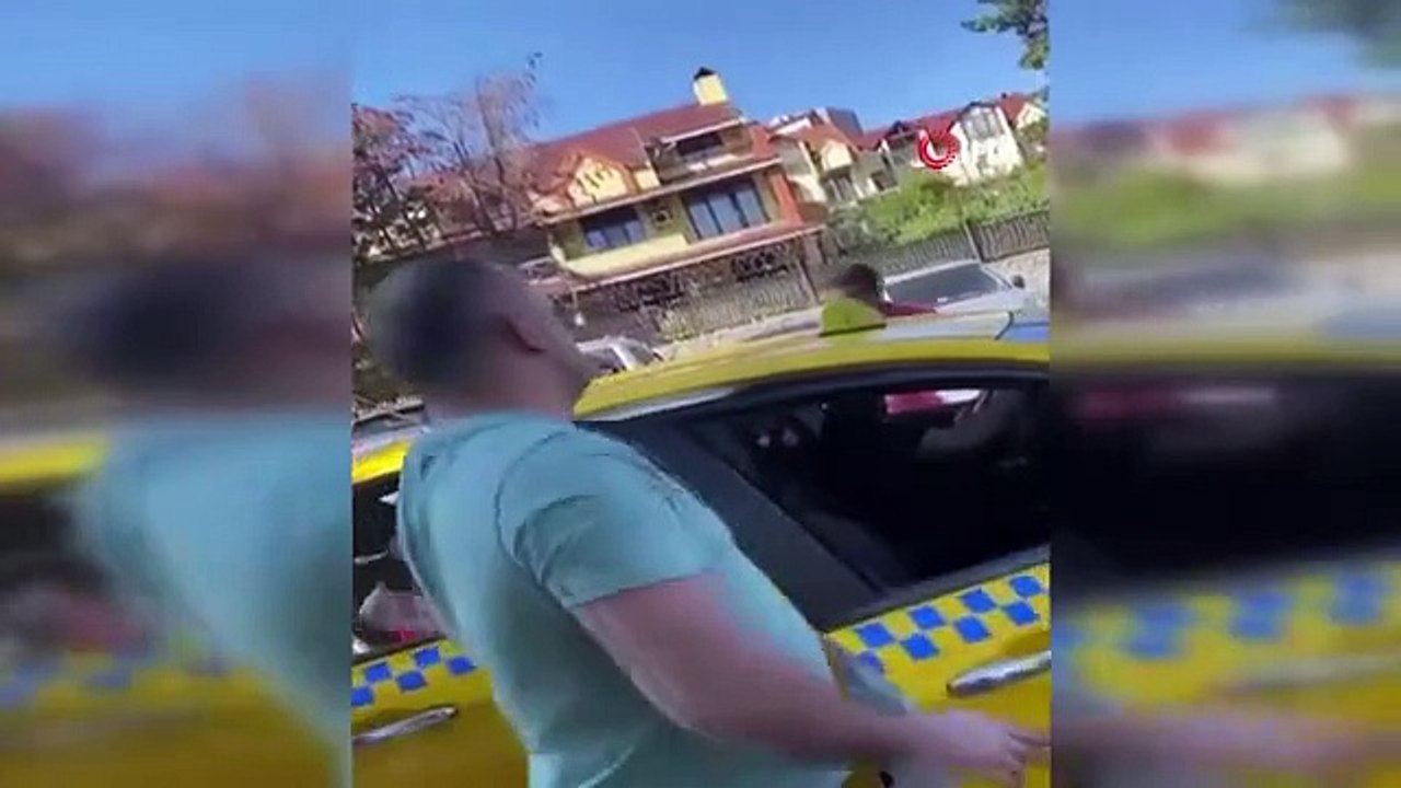 Il a été affirmé que le chauffeur de taxi voulait 400 TL sur le chemin du retour sur la route qu'il a empruntée pour 200 TL... Ces moments sont filmés.