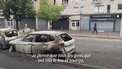 A Nanterre, des habitants réagissent aux violences de la nuit