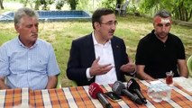 Cumhurbaşkanı Yardımcısı Yılmaz, hayatını kaybeden milletvekilinin ailesine taziye ziyaretinde bulundu