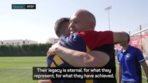 'Their legacy is eternal': Barca greats Iniesta and Villa immortalise generational Camp Nou stars