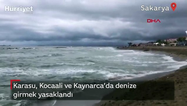 Karasu, Kocaali ve Kaynarca’da denize girmek yasaklandı