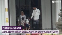 Jokowi Sapa Warga di Gedung Agung Yogya, Sempat Bagikan Kaos dan Foto Bersama