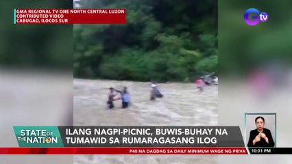 Ilang nagpi-picnic, buwis-buhay na tumawid sa rumaragasang ilog | SONA