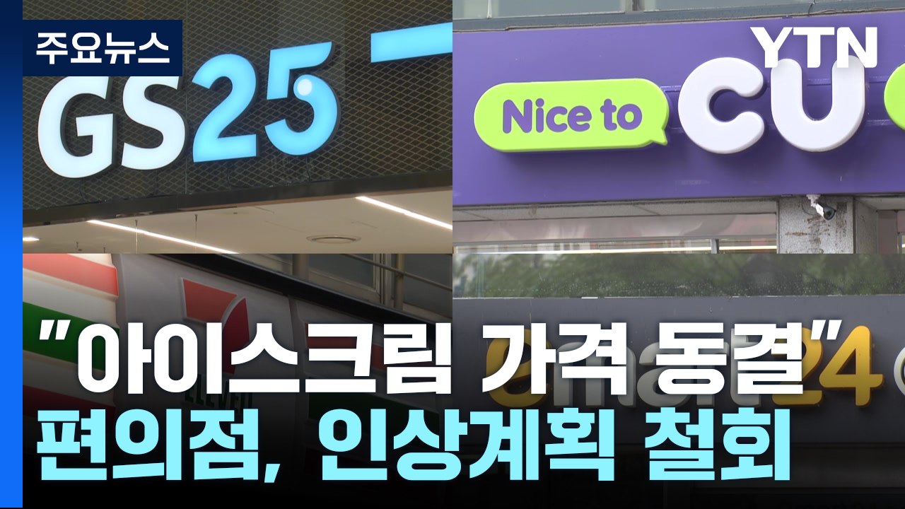 편의점 업계 "아이스크림 가격 인상 계획 철회" / YTN