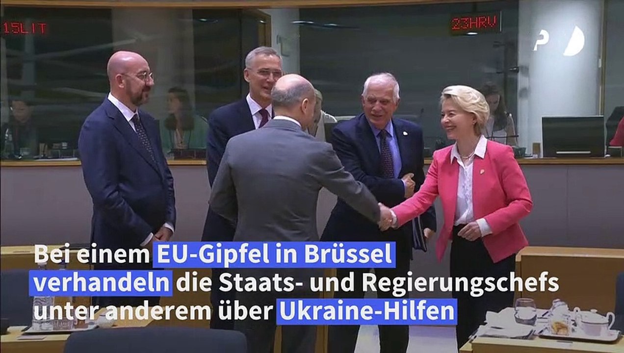 EU-Gipfel in Brüssel verhandelt über Ukraine-Hilfen