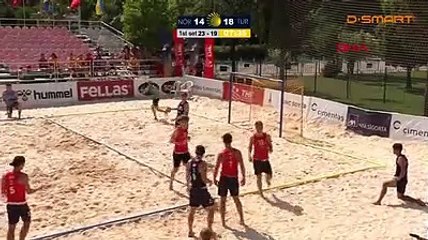 SPOR Avrupa U17 Plaj Hentbolu Şampiyonası'nda ilk gün tamamlandı