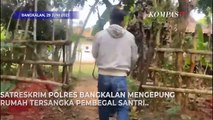 Detik-Detik Polisi Kepung Rumah Tersangka Pembegal Santri di Bangkalan