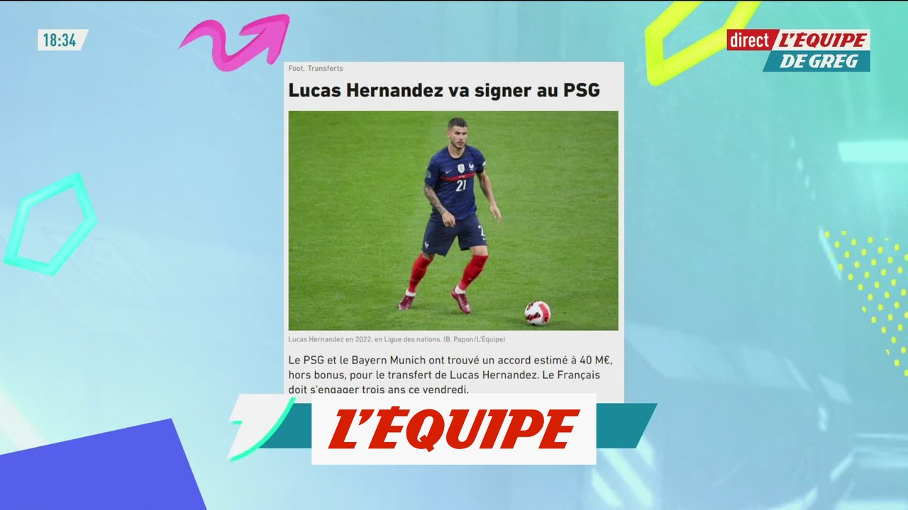 Lucas Hernandez va signer au PSG - Foot - Transferts - L1