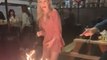 Woman celebrating her 33rd birthday gets her cake aflame *Birthday Disaster*