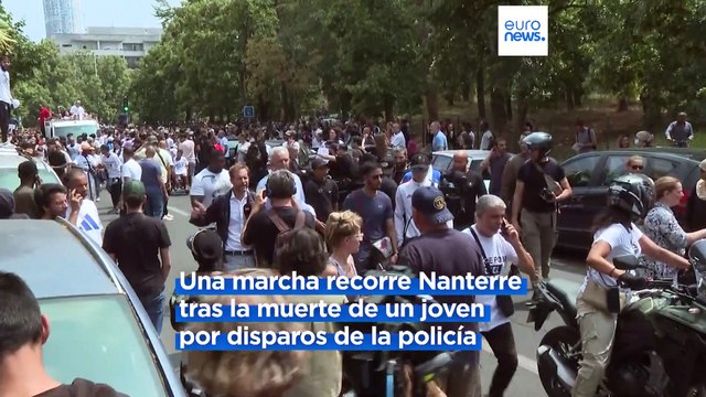 Francia | La marcha en honor a Nahel finaliza en disturbios y enfrentamientos con las autoridades