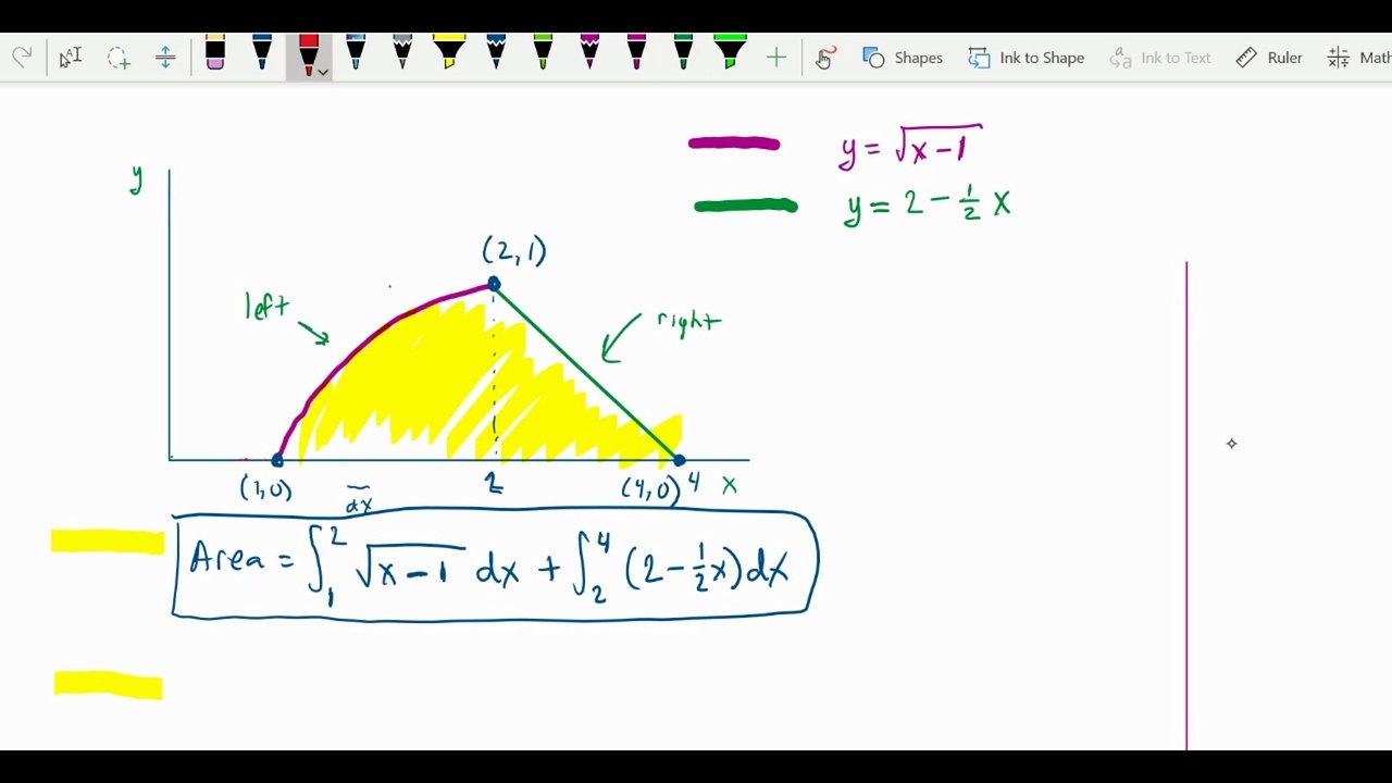 Area 6 Integral Two Ways