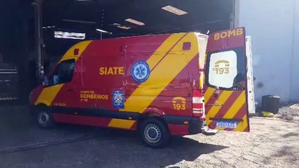 Rapaz sofre suspeita de fratura após  acidente de trabalho no bairro Parque São Paulo