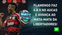 Flamengo GOLEIA, mas AVANÇA em 2º na Libertadores; Corinthians VAI pra Sul-Americana | BATE PRONTO