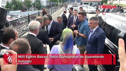 Milli Eğitim Bakanı Tekin Gümüşhane’de ziyaretlerde bulundu