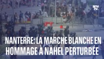 La marche blanche en hommage à Nahel perturbée à Nanterre