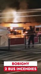 Emeutes Bobigny 2 bus incendiés
