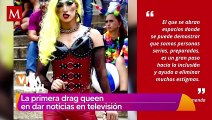 Ella es Amanda, la primera presentadora de noticias Drag Queen