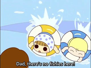 Uchi No 3 Shimai Clip / うちの３姉妹 お魚　w/ english subs