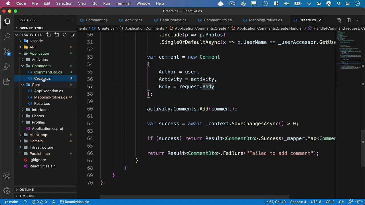 Net. Core and React SignalR Adding a list handler video Dailymotion