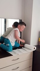 Kid's Head Hits The Table