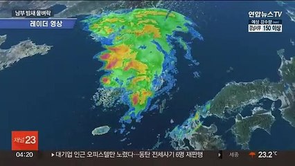 중부 퍼부은 장맛비 밤새 남부 지방…시간당 60㎜ 폭우