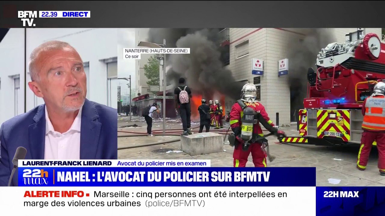 Violences urbaines: "Tous ces gens ne cherchent pas la justice", pour l'avocat du policier mis en examen pour avoir tué le jeune Nahel à Nanterre