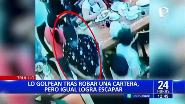 Trujillo: a golpes comensales frustraron robo en un restaurante