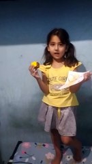 Akshu doing painting-dm