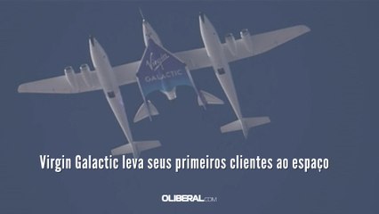 Virgin Galactic leva seus primeiros clientes ao espaço